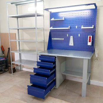 Металлический верстак ПРАКТИК Profi W, шириной 120 см