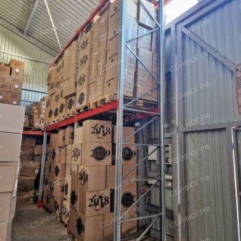 Оборудовали склад клиента паллетными стеллажами