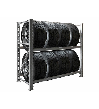 Стеллаж MS Pro 1200х1353x606 (2 яруса, для колес)