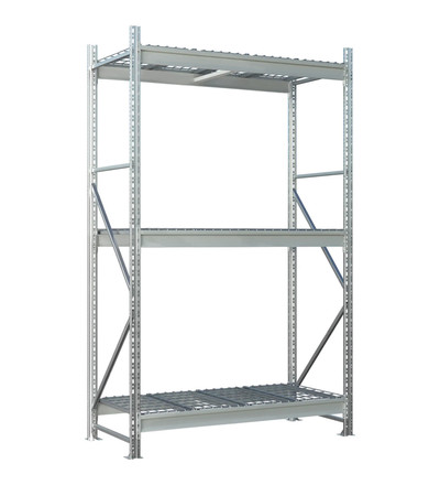 Стеллаж MS Pro Z 2000х2700х1000 (3 яруса с сетчатым настилом)