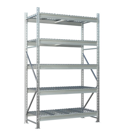 Стеллаж MS Pro Z 2500х1800х1000 (5 ярусов с сетчатым настилом)