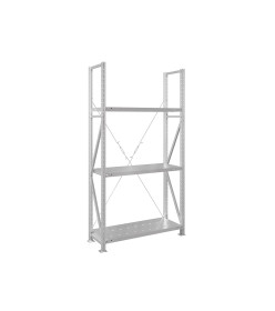 Стеллаж MS U 2000x1000x400/3 перфорированные полки