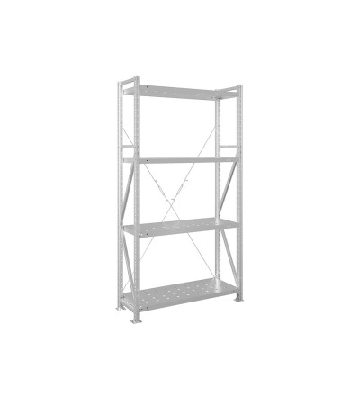 Стеллаж MS U 2000x1000x400/4 перфорированные полки